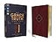 NIV, The Grace and Truth Study Bible (Trustworthy and Practical Insights), Personal Size, Leathersoft, Burgundy, Red Letter, Comfort Print
