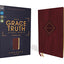 NIV, The Grace and Truth Study Bible (Trustworthy and Practical Insights), Personal Size, Leathersoft, Burgundy, Red Letter, Comfort Print