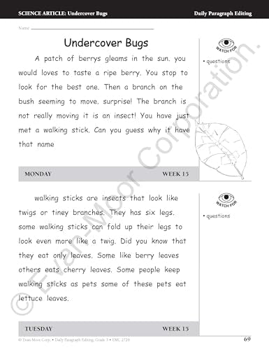 Daily Paragraph Editing, Grade 3 Teacher Edition