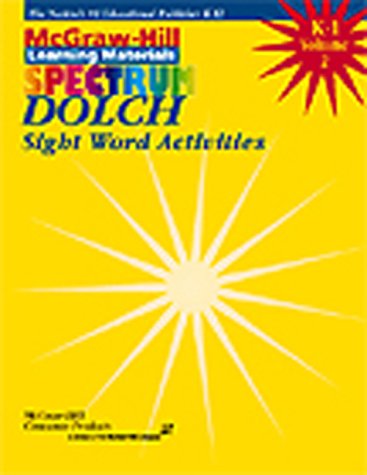 Dolch Sight Word Activities, Grade K-1, Vol. 2