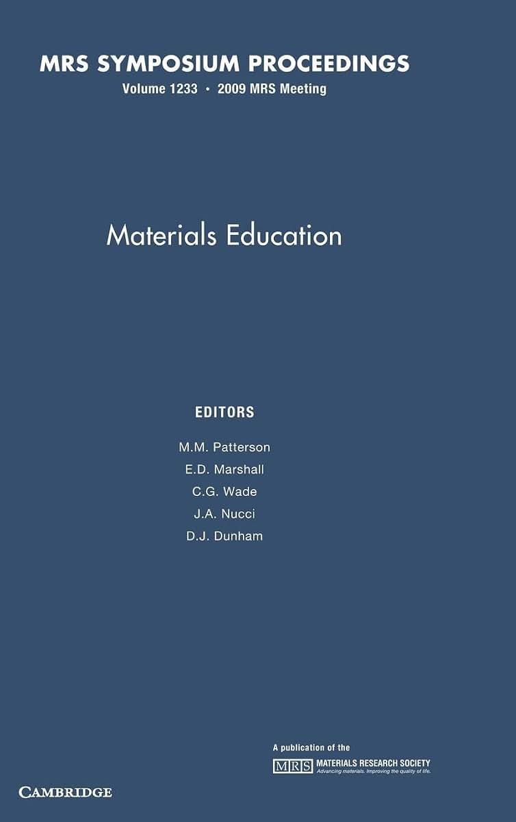 Materials Education: Volume 1233 (MRS Proceedings)