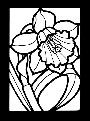 Flowers Mini Stained Glass Coloring Book (Dover Little Activity Books: Flowers)