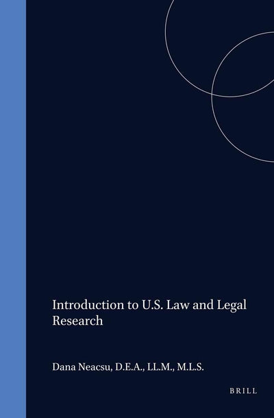 Introduction to U.s. Law and Legal Research