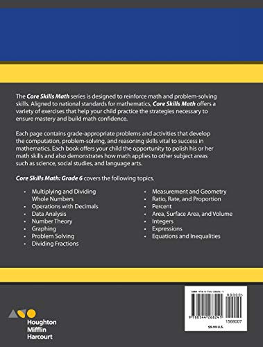 Steck-Vaughn Core Skills Mathematics: Workbook Grade 6