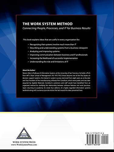 The Work System Method: Connecting People, Processes, and IT for Business Results