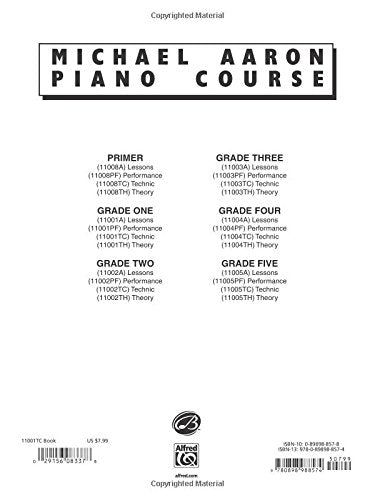 Michael Aaron Piano Course Technic: Grade 1