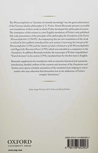 J. G. Fichte: Foundation of the Entire Wissenschaftslehre and Related Writings, 1794-95
