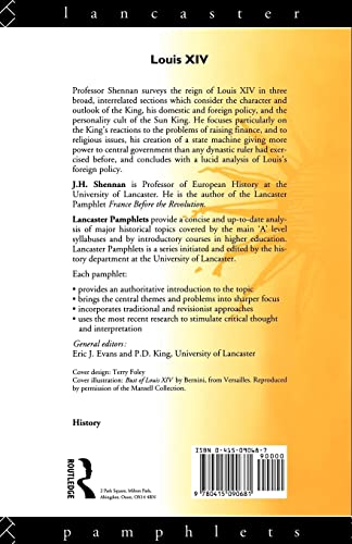 Louis XIV (Lancaster Pamphlets)