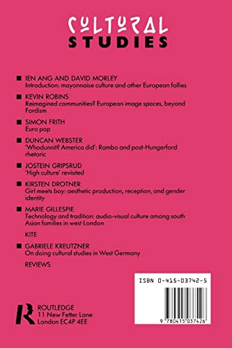 Cultural Studies: Volume 3, Issue 2