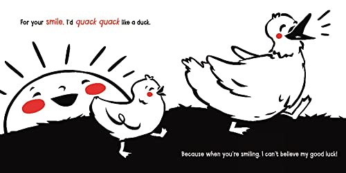 For Your Smile: A High Contrast Book For Newborns (A Love Poem Your Baby Can See)