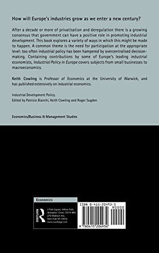 Industrial Policy in Europe: Theoretical Perspectives and Practical Proposals (Routledge Series on Industrial Development Policy)