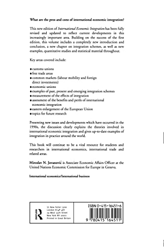 International Economic Integration: Limits and Prospects