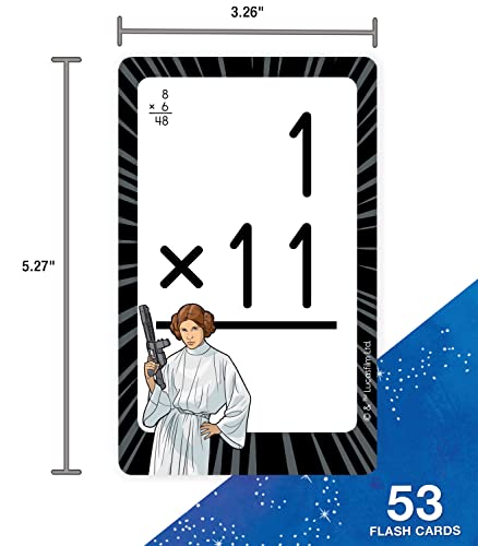 Disney Learning Star Wars Multiplication Flash Cards, 3rd Grade, 4th Grade and 5th Grade Times Table Flash Cards, Multiplication 0-12 Flash Cards, Math Flash Cards Multiplication for Ages 8+