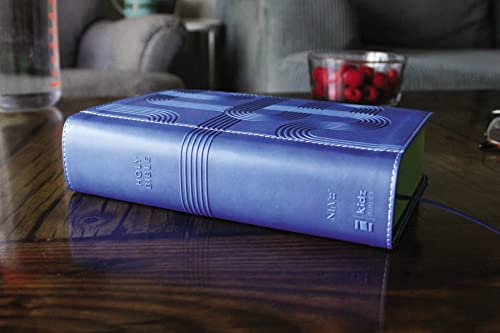NIrV, Giant Print Compact Bible for Boys, Leathersoft, Blue, Comfort Print
