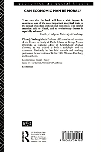 Rules and Choice in Economics: Essays in Constitutional Political Economy (Economics as Social Theory)