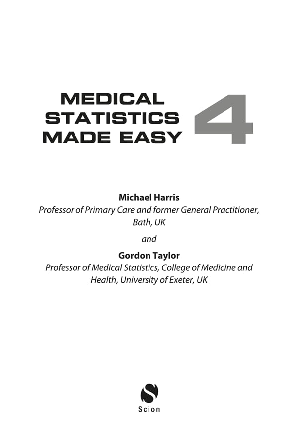 Medical Statistics Made Easy, 4th edition
