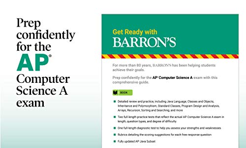 AP Computer Science A: With 6 Practice Tests (Barron's Test Prep)