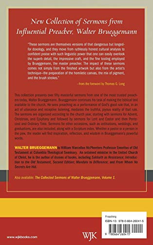 The Collected Sermons of Walter Brueggemann, Volume 2 by Bru