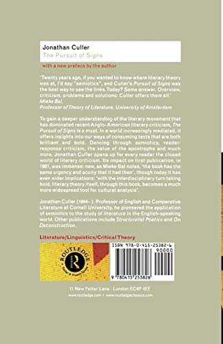 The Pursuit of Signs (Routledge Classics)