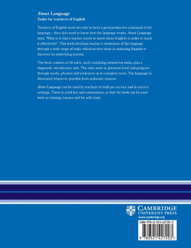 About Language: Tasks for Teachers of English