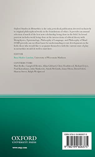 Oxford Studies in Metaethics: Volume 6