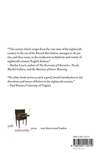 Novel Beginnings: Experiments in Eighteenth-Century English Fiction (Yale Guides to English Literature)