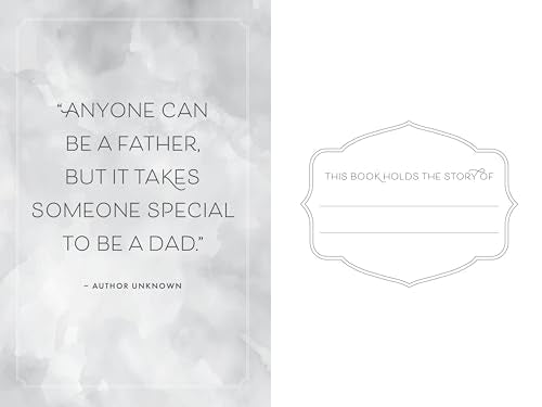 Dad, I Want to Hear Your Story: A Father's Guided Journal to Share His Life & His Love (Hear Your Story Books)