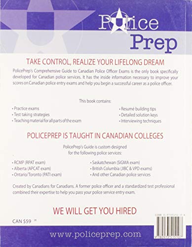 Comprehensive Guide to Canadian Police Officer Exams by Dela