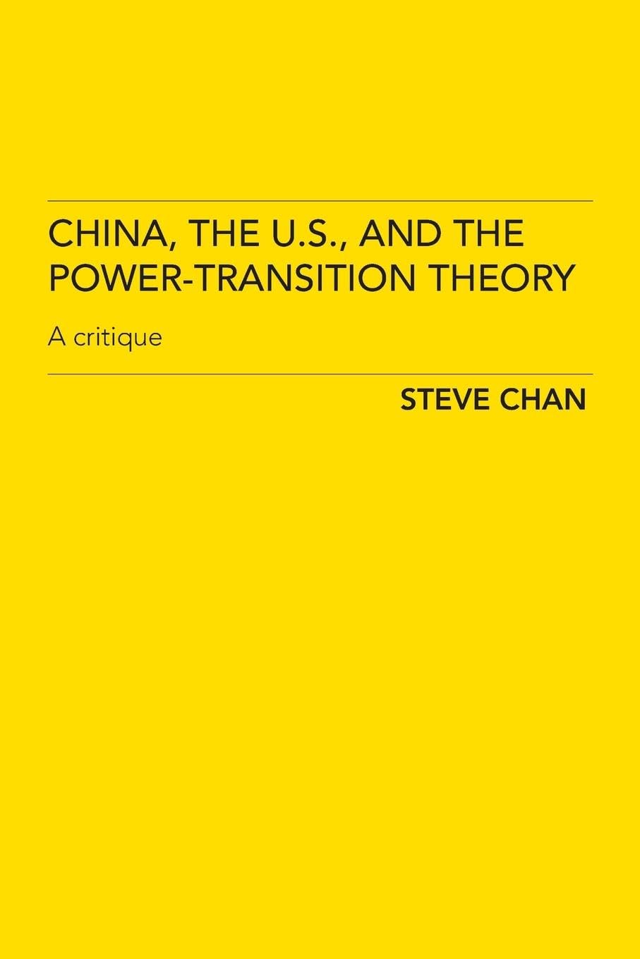 China Us & Power Transition Theory