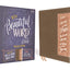 NIV, Beautiful Word Bible, Updated Edition, Peel/Stick Bible Tabs, Leathersoft, Brown/Pink, Red Letter, Comfort Print: 600+ Full-Color Illustrated Verses