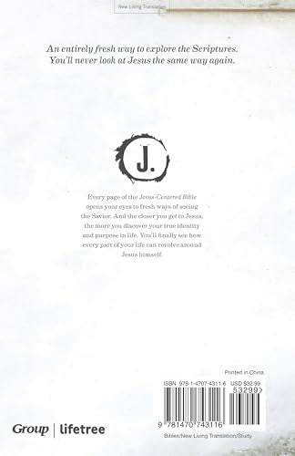 Jesus Centered Bible NLT, Hardcover