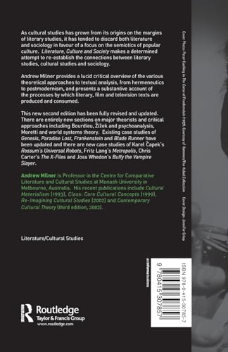 Literature Culture and Society, Second Edition