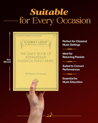 The Giant Book of Intermediate Classical Piano Music: Schirmer's Library of Musical Classics, Vol. 2139 (Schirmer's Library of Musical Classics, 2139) - Intermediate Music Book