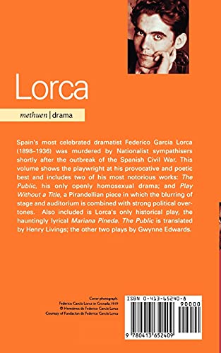 Lorca Plays: 3: The Public; Play without a Title; Mariana Pineda (World Classics)