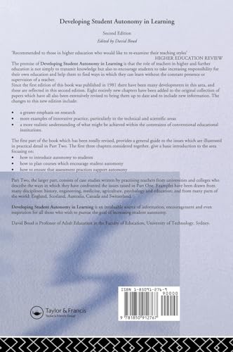 Developing Student Autonomy in Learning