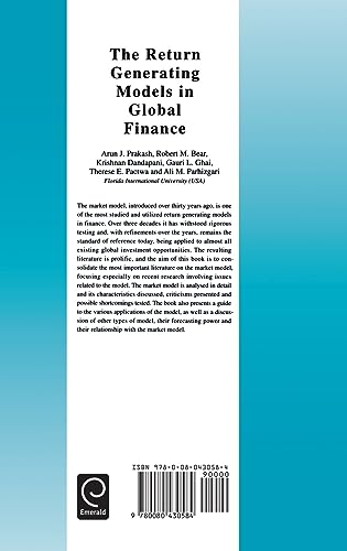The Return Generating Models in Global Finance (Series in International Business and Economics)