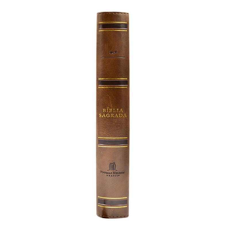 Biblia Sagrada Acf Couro Soft Marrom Letra Grande Leitura Perfeita (Em Portugues do Brasil)