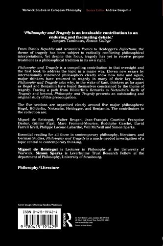 Philosophy and Tragedy (Warwick Studies in European Philosophy)