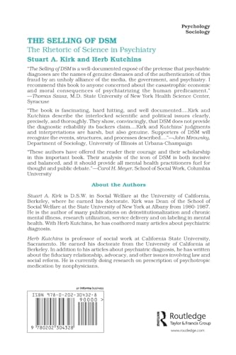 The Selling of DSM: The Rhetoric of Science in Psychiatry — back cover