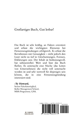 Mba For Startups (German) (German Edition)