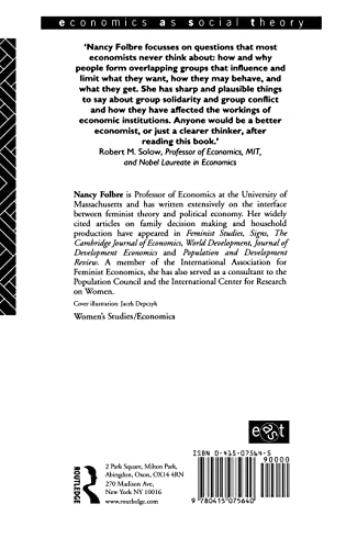 Who Pays for the Kids?: Gender and the Structures of Constraint (Economics as Social Theory)