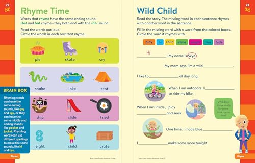 Brain Quest Phonics Workbook: Grade 2