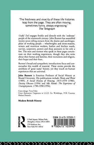 Useful Toil: Autobiographies of Working People from the 1820s to the 1920s (Modern British History)