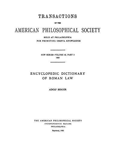 Encyclopedic Dictionary of Roman Law