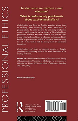Professionalism and Ethics in Teaching (Professional Ethics)