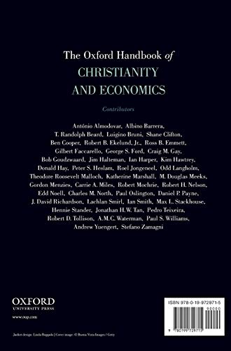 The Oxford Handbook of Christianity and Economics (Oxford Handbooks)