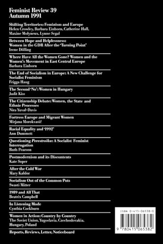 Feminist Review: Issue 39: Shifting Territories: Feminism and Europe