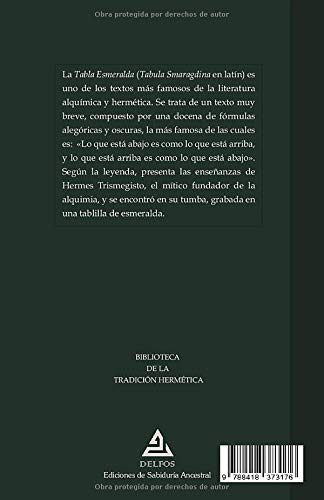 La Tabla Esmeralda de Hermes: Traducciones y comentarios (Spanish Edition)