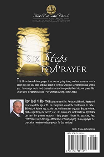 Six Steps to Prayer — back cover