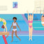 Sticker Dolly Dressing Sports